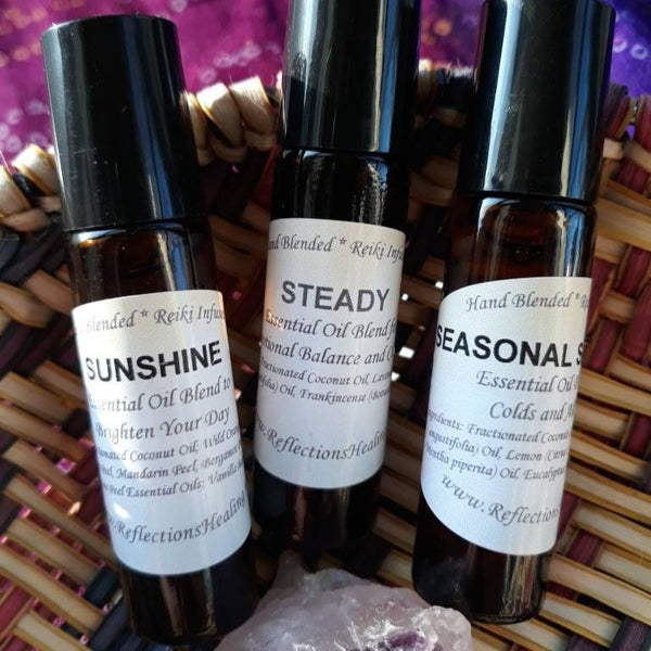 Reiki-Infused Essential Oil Blends